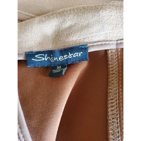 SHINESTAR | Womens Suede Mini Skirt Size Medium - Picture 4 of 5